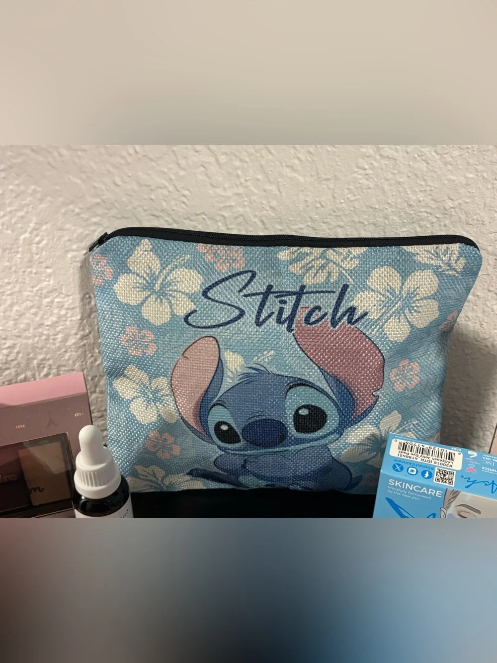 Stitch Cosmetic Pouch Beauty Bundle